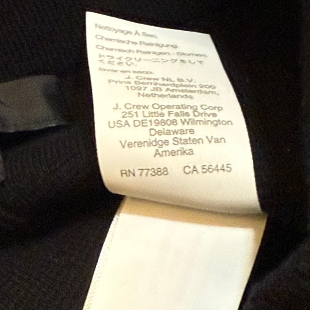 J Crew Black Knit Sweater Pant